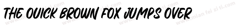 THE OUICK BROWN FOX JUMPS OVER THE字体转换